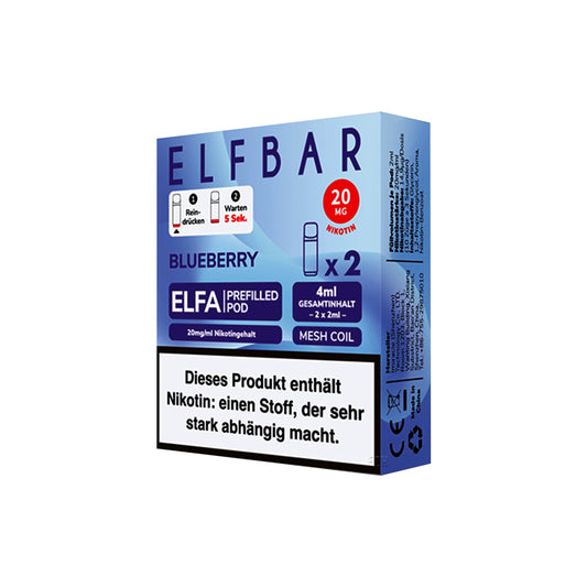 Elfbar Elfa Pod - Blueberry - 20mg - 2 Stk
