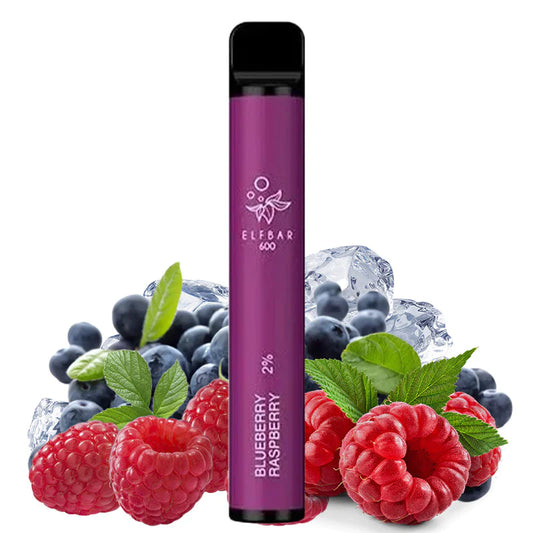 ElfBar 600 Einweg E-Zigarette - Blueberry Raspberry - 20mg Nikotin