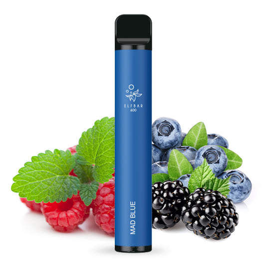 ElfBar 600 Einweg E-Zigarette - Mad Blue - 20mg Nikotin