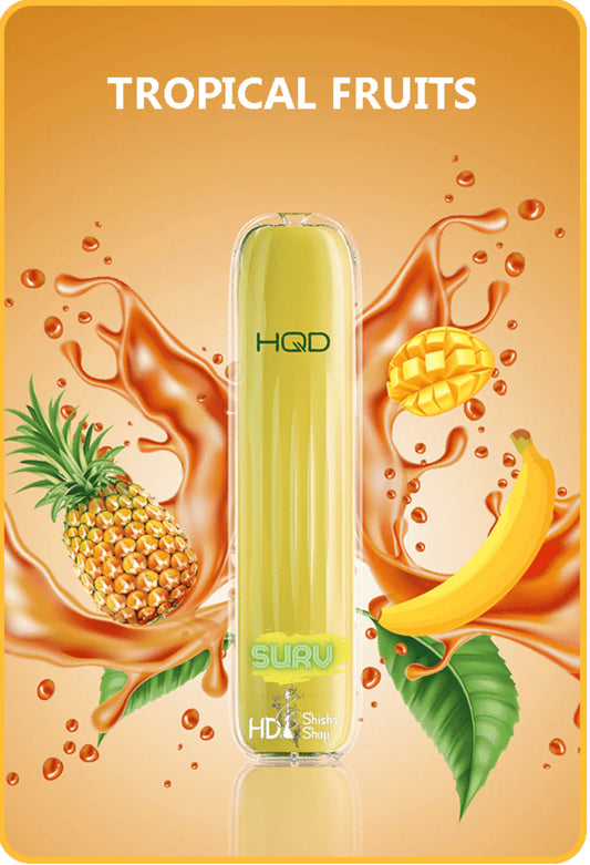 HQD Wave/Surv 600 Einweg E-Zigarette - Tropical Fruits - Mit Nikotin