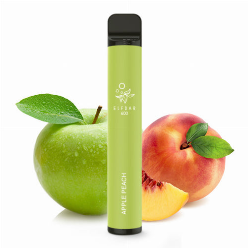 ElfBar 600 Einweg E-Zigarette - Apple Peach - 20mg Nikotin/Nikotinfrei