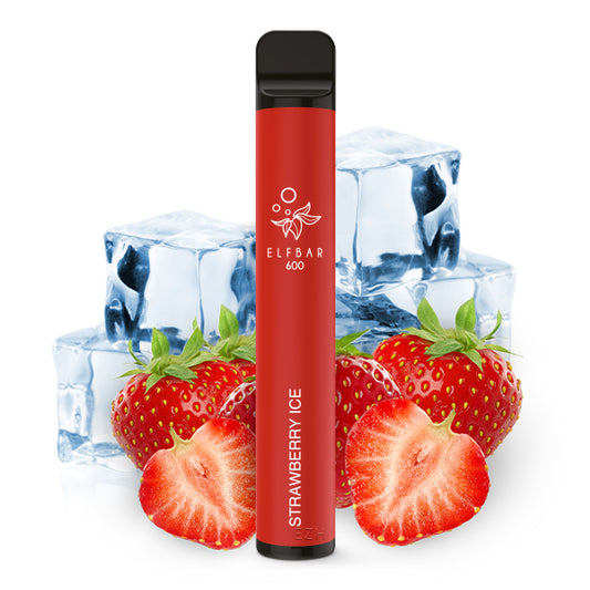 ElfBar 600 Einweg E-Zigarette - Strawberry Ice - 20mg Nikotin/Nikotinfrei
