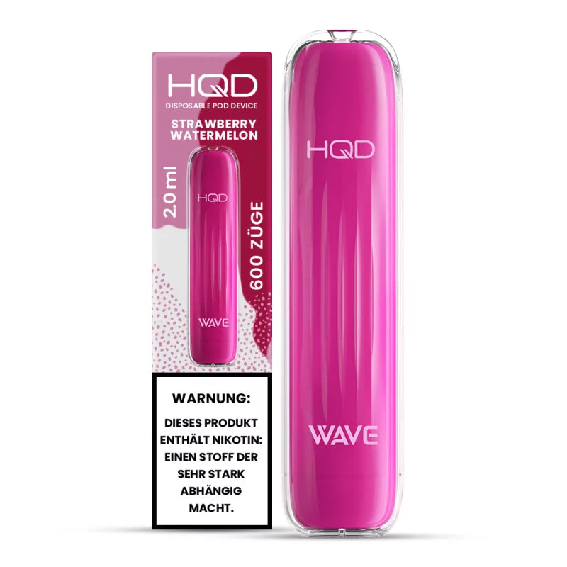HQD Wave/Surv 600 Einweg E-Zigarette - Strawberry Watermelon - Mit Nikotin