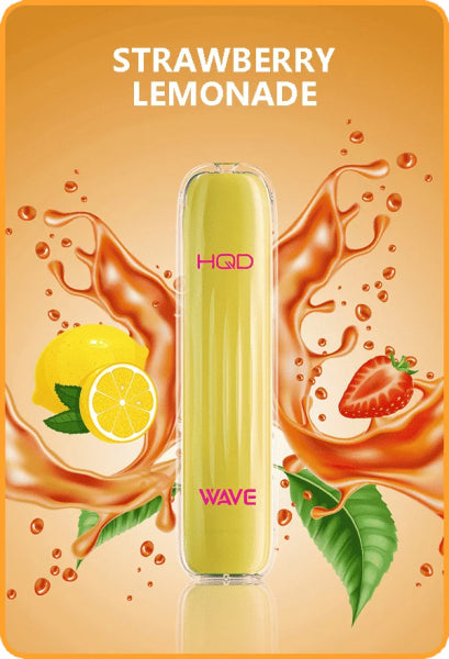 HQD Wave/Surv 600 Einweg E-Zigarette - Strawberry Lemonade - Mit Nikotin