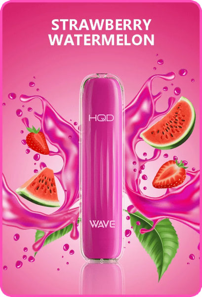 HQD Wave/Surv 600 Einweg E-Zigarette - Strawberry Watermelon - Mit Nikotin