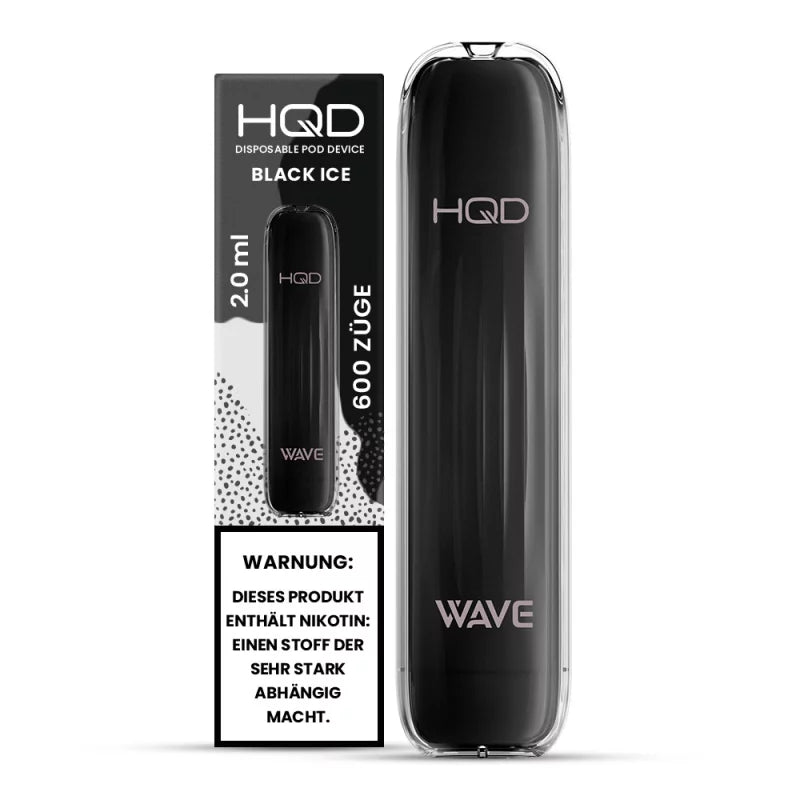 HQD Wave/Surv 600 Einweg E-Zigarette - Black Ice - Mit Nikotin