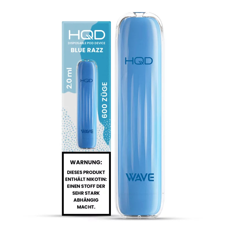 HQD Wave/Surv 600 Einweg E-Zigarette - Blue Razz - Mit Nikotin
