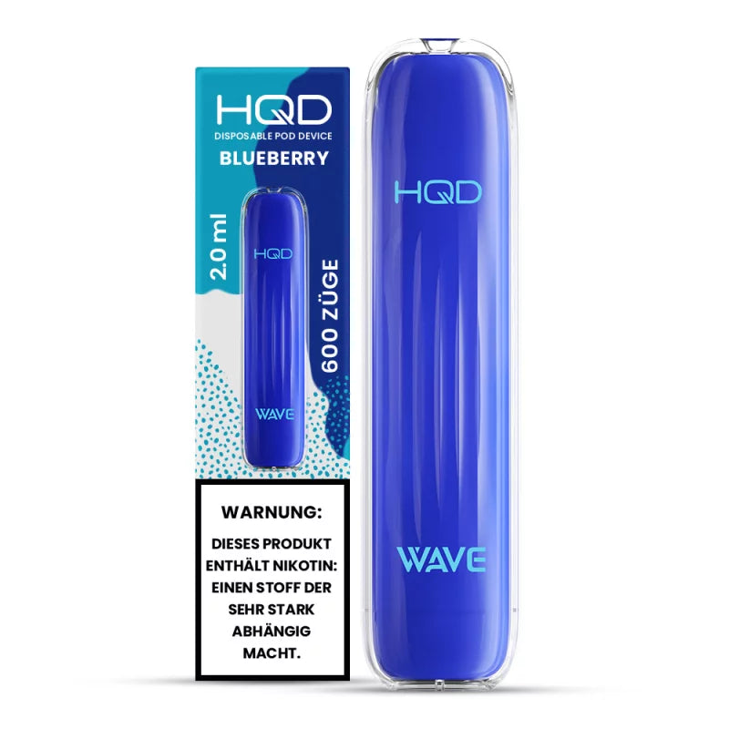 HQD Wave/Surv 600 Einweg E-Zigarette - Blueberry - Mit Nikotin