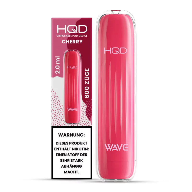 HQD Wave/Surv 600 Einweg E-Zigarette - Cherry - Mit Nikotin