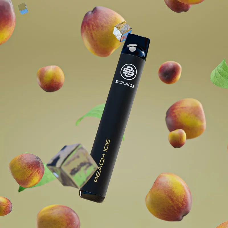 SQUIDZ 700 - Einweg E-Zigarette mit Nikotin/Nikotinfrei - Peach Ice