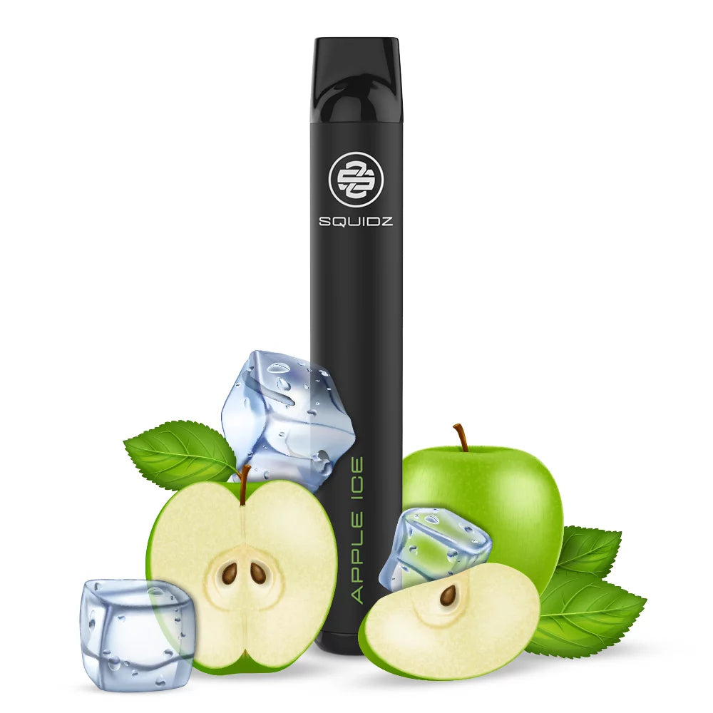 SQUIDZ 700 - Einweg E-Zigarette - Apple Ice - Dampf Elf Grohandel SQUIDZ 700 - Einweg E-Zigarette - Apple Ice - Dampf Elf Grohandel