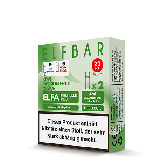 Elfbar Elfa Pod - Kiwi Passionfruit Guava - 20mg - 2 Stk