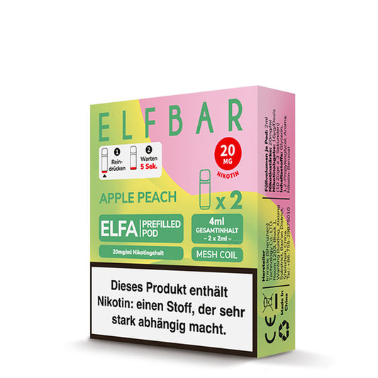 Elfbar Elfa Pod - Apple peach - 20mg - 2 Stk