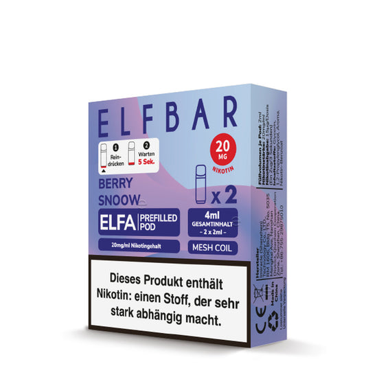 Elfbar Elfa Pod - Berry Snoow - 20mg - 2 Stk