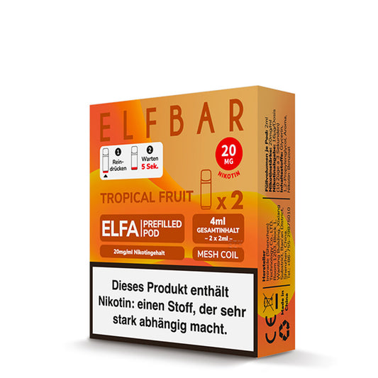 Elfbar Elfa Pod - Tropical Fruit - 20mg - 2 Stk