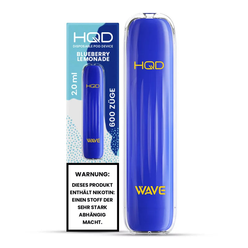 HQD Wave/Surv 600 Einweg E-Zigarette - Blueberry Lemonade - Mit Nikotin