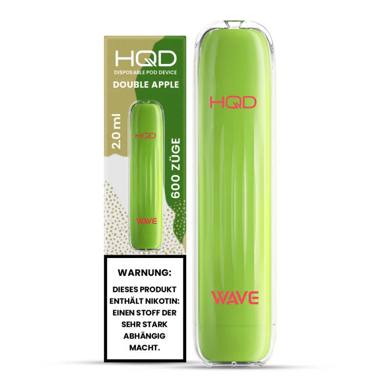 HQD Wave/Surv 600 Einweg E-Zigarette - Double Apple - Mit Nikotin
