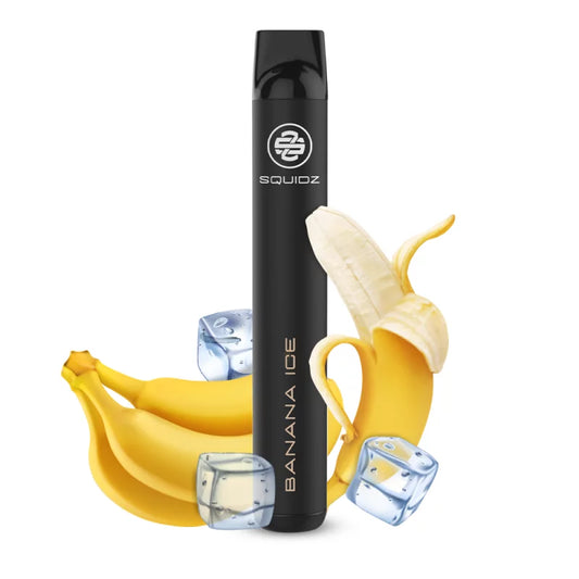 SQUIDZ 700 - Einweg E-Zigarette mit Nikotin/Nikotinfrei - Banana Ice