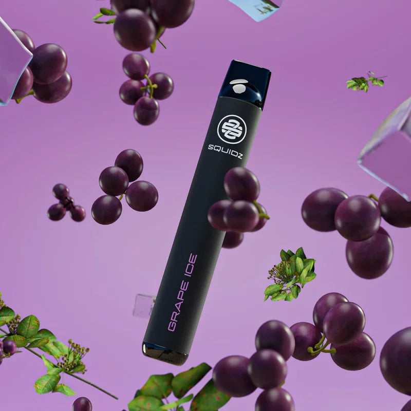 SQUIDZ 700 - Einweg E-Zigarette - Grape Ice - Dampf Elf Grohandel SQUIDZ 700 - Einweg E-Zigarette - Grape Ice - Dampf Elf Grohandel