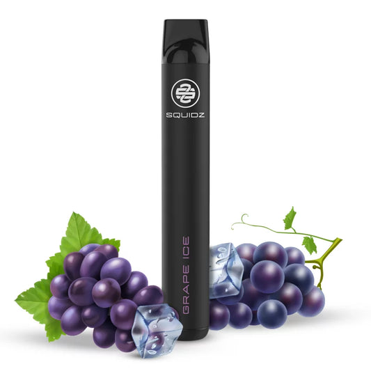 SQUIDZ 700 - Einweg E-Zigarette mit Nikotin/Nikotinfrei - Grape Ice